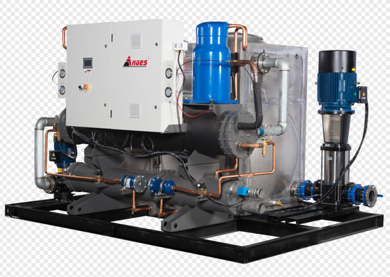 ซื้อ 250hp เครื่องทําความเย็นอุตสาหกรรม ระบบบูรณาการ แบบสกรูครึ่งแอร์เมติก online manufacture