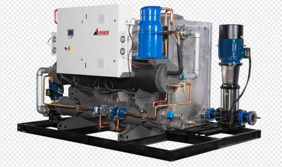 ซื้อ เครื่องทําความเย็นด้วยสกรูเย็นด้วยน้ํา 100HP เครื่องทําความเย็นด้วยน้ําสําหรับกระบวนการอุตสาหกรรมสําหรับการพิมพ์และเส้นผสมหนัง BOPP online manufacture