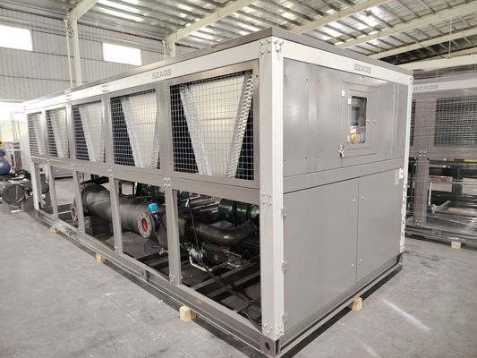 ซื้อ เครื่องทําความเย็นชนิดสกรูครึ่งแอร์เมติก 240hp สําหรับการผลิตวัสดุพลาสติก online manufacture