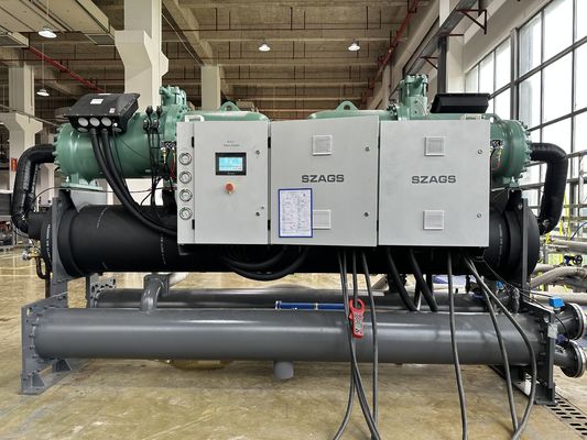 ซื้อ เครื่องเย็นอุณหภูมิต่ําแบบสกรูเย็นด้วยน้ํา 360hp พร้อมเครื่องบิดเซอร์ online manufacture