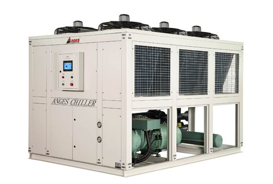 ซื้อ เครื่องทําความเย็นชนิดสกรูอุตสาหกรรม 100HP พร้อมระบบทําความเย็นสองระบบทําความเย็นด้วยอากาศ เครื่องทําความเย็นน้ํากลิกอลสกรู online manufacture