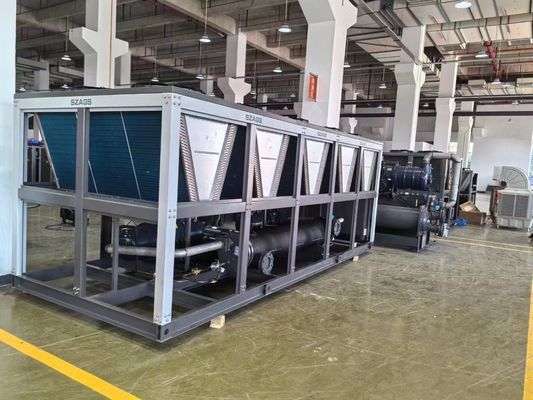 ซื้อ 150HP เครื่องเย็นสกรูเย็นด้วยอากาศ เครื่องเย็นน้ํากระบวนการอุตสาหกรรมสําหรับเครื่องปั่นฉีดหลายเครื่อง online manufacture