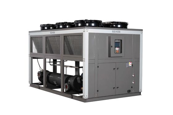 ซื้อ เครื่องทําความเย็นอุตสาหกรรมสกรูเย็นด้วยอากาศ 100HP ระบบทําความเย็นประสิทธิภาพสูงสําหรับสายการบด online manufacture