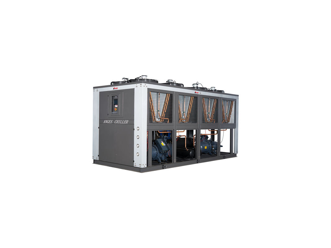 100 ตันสกรูคอมเพรสเซอร์ Chiller 100 Tr อากาศเย็น น้ําเย็นเพื่อความเย็น เครื่องบดขวด