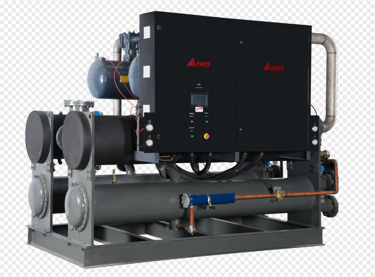เครื่องทําความเย็นด้วยสกรูเย็นด้วยน้ํา 100HP เครื่องทําความเย็นด้วยน้ําสําหรับกระบวนการอุตสาหกรรมสําหรับการพิมพ์และเส้นผสมหนัง BOPP
