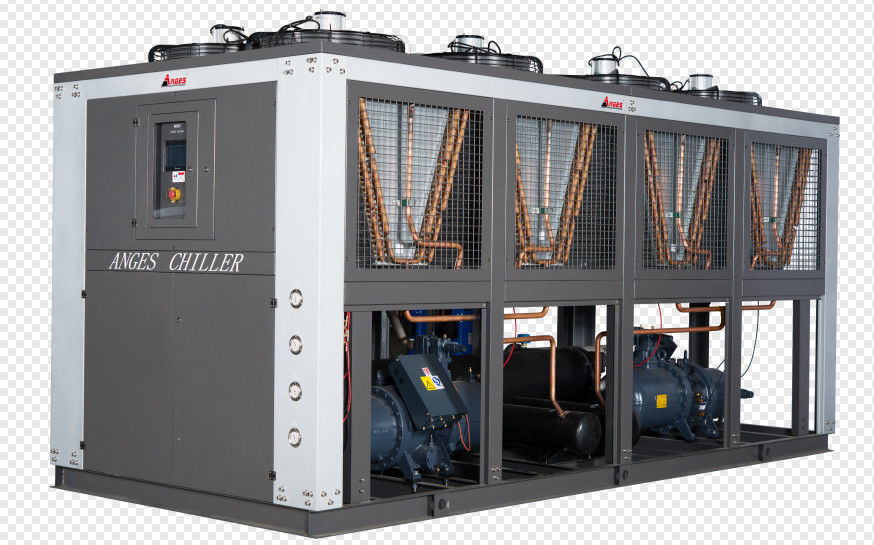 120HP เครื่องปรับความเย็นสกรูแบบเย็นด้วยอากาศ เครื่องปรับความเย็นสารเคมีอุตสาหกรรม 120 ตัน สําหรับท่อพลาสติก PVC