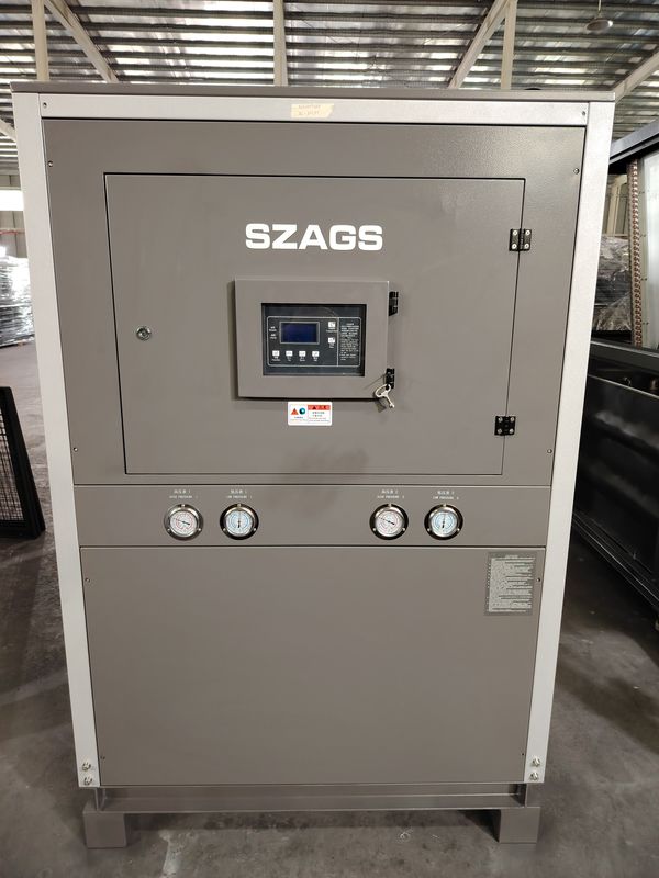 เครื่องทำความเย็นแบบอุตสาหกรรม 20HP Air-cooled Chiller สำหรับการประหยัดพลังงานในการฉีดขึ้นรูป/การชุบ/การทำความเย็นด้วยเลเซอร์