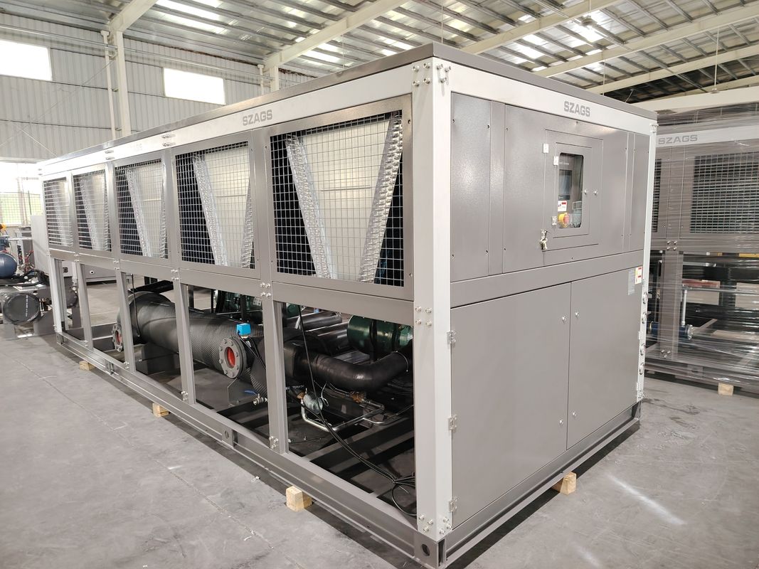 เครื่องทําความเย็นชนิดสกรูครึ่งแอร์เมติก 240hp สําหรับการผลิตวัสดุพลาสติก
