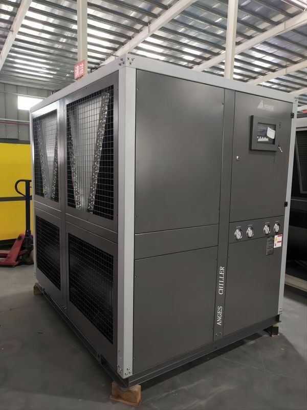 30HP อุตสาหกรรมอากาศเย็นแบบสกรอล ชนิดน้ํา Chiller ระบบเย็นพกพาสําหรับกระบวนการฉีด
