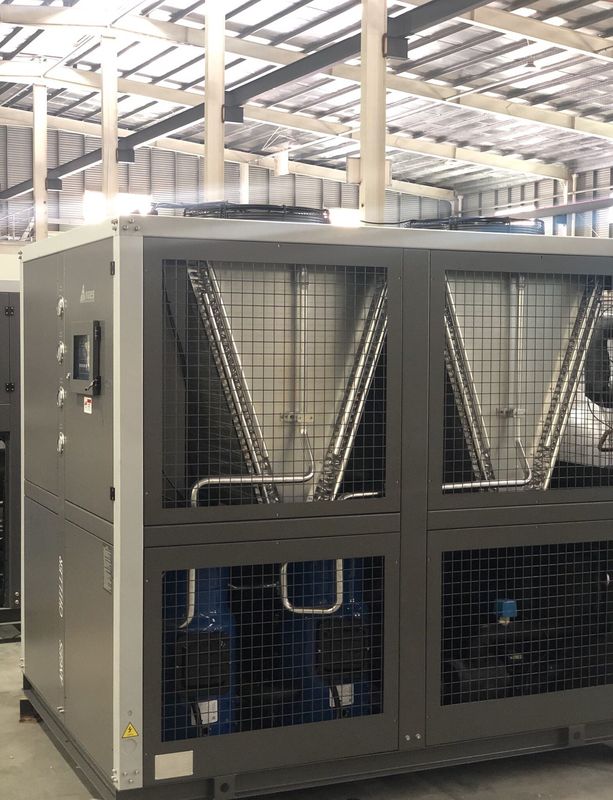 30HP อุตสาหกรรมอากาศเย็นแบบสกรอล ชนิดน้ํา Chiller ระบบเย็นพกพาสําหรับกระบวนการฉีด