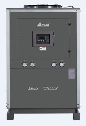 25HP พกพาอุตสาหกรรมอากาศเย็น Scroll เครื่องทําความเย็นน้ํา ระบบทําความเย็นสําหรับ IMM