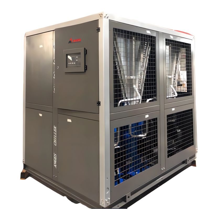 30HP อุตสาหกรรมอากาศเย็นแบบสกรอล ชนิดน้ํา Chiller ระบบเย็นพกพาสําหรับกระบวนการฉีด