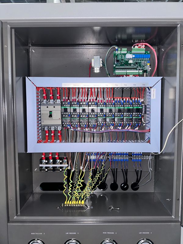 จําหน่ายโรงงาน 60HP เครื่องทําความเย็นน้ําอุตสาหกรรมเย็นด้วยอากาศ เครื่องทําความเย็นน้ําแบบกลิกอลแบบสกรอล 60 ตัน พร้อมเครื่องปรับสกรอลสี่เครื่อง