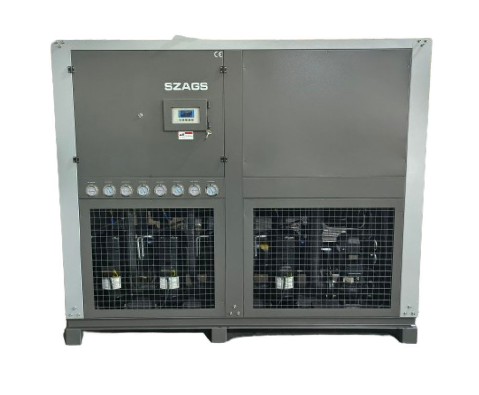 ประสิทธิภาพสูง 40HP อุตสาหกรรมเครื่องเย็นน้ําเย็น 130 KW รวมเครื่องเย็นน้ําเย็นสําหรับเครื่องฉีด
