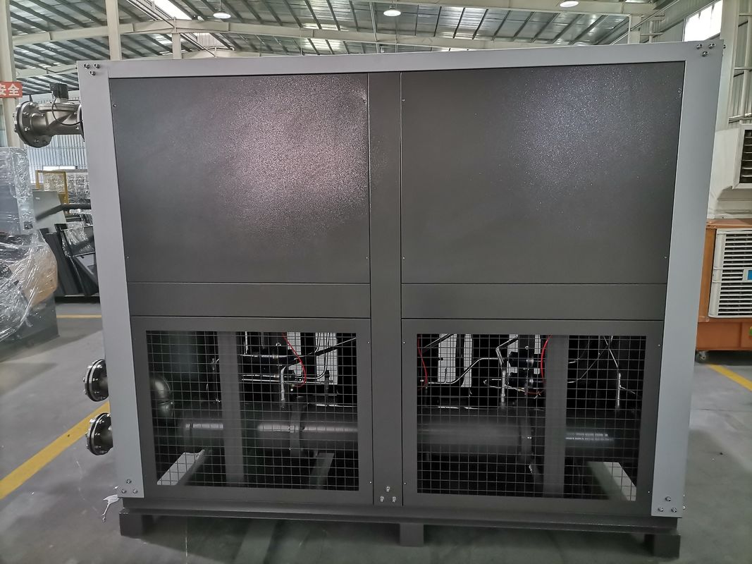 ประสิทธิภาพสูง 40HP อุตสาหกรรมเครื่องเย็นน้ําเย็น 130 KW รวมเครื่องเย็นน้ําเย็นสําหรับเครื่องฉีด