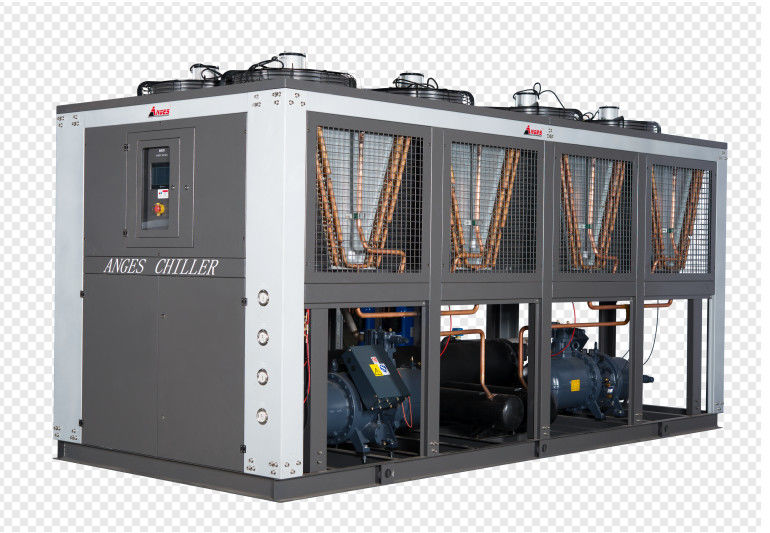 เครื่องทําความเย็นน้ําอุตสาหกรรมแบบพกพา 120hp แบบสกรูครึ่งแอร์เมติก