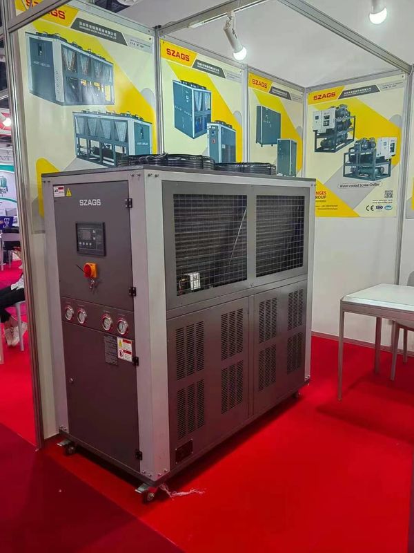 8hp พกพาอุตสาหกรรม Chiller ระบบบูรณาการ แบบ Hermetic Scroll
