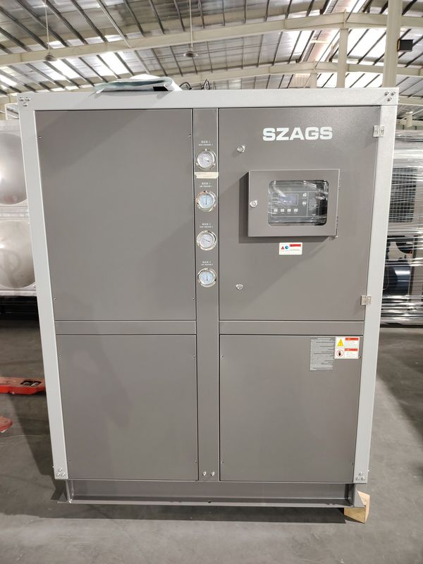 30TR เครื่องทําความเย็นด้วยอากาศ 110kW เครื่องทําความเย็นแบบกลิกอล เครื่องทําความเย็นน้ําอุตสาหกรรม
