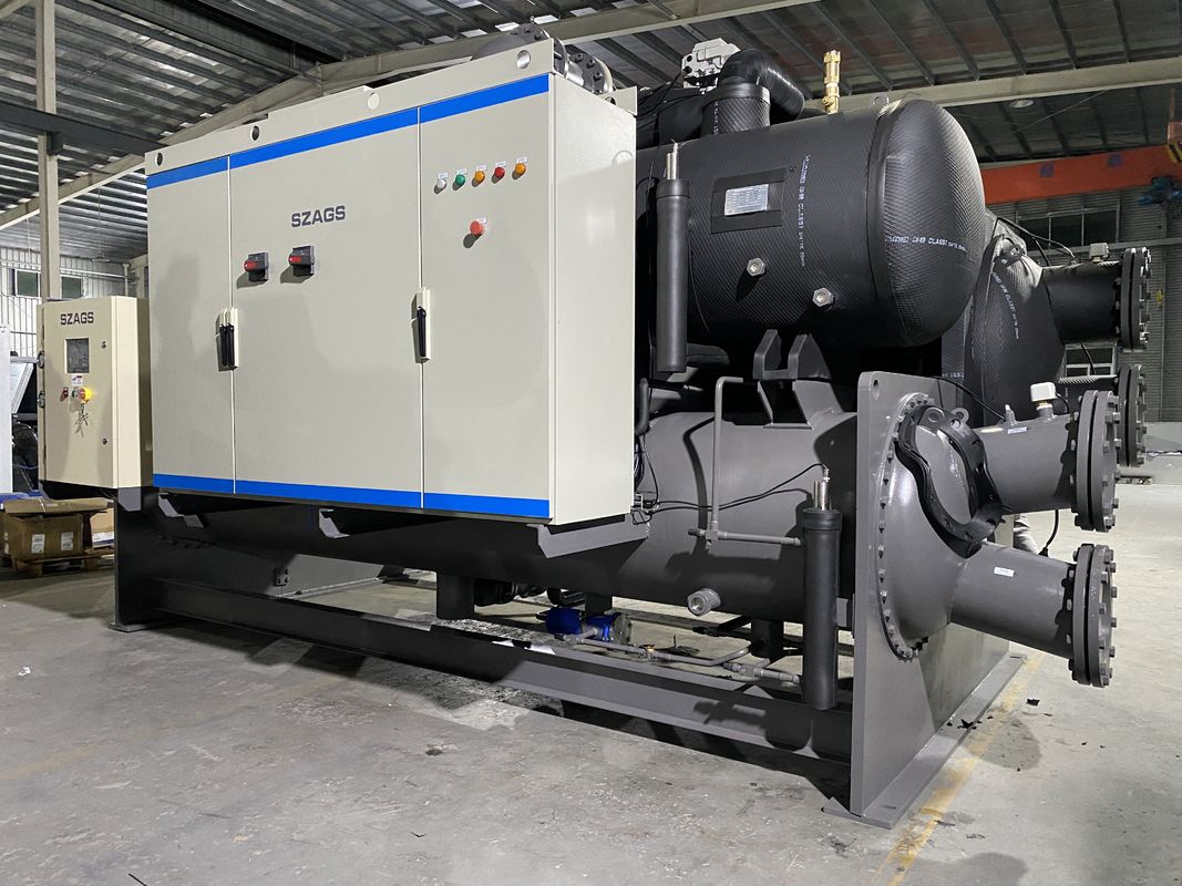 250Hp เครื่องทําความเย็นแบบสแตนด์แบบชิลเลอร์ เครื่องทําความเย็นแบบครึ่งแอร์เมติกสําหรับเครื่องทําฟอง