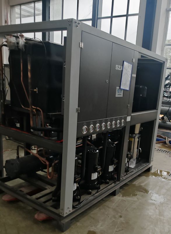 AW-40 ((F) 40HP เครื่องเย็นน้ําสําหรับการแปรรูปผลิตภัณฑ์พลาสติก เครื่องเย็น 40RT สําหรับเครื่องปั่นฉีด Yizumi