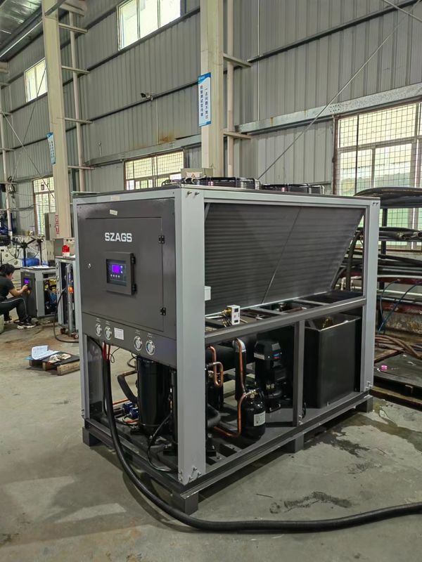 20HP ระบบปรับปรุงความเย็นด้วยอากาศ อุตสาหกรรมปรับปรุงความเย็นด้วยอากาศ แบบสครอลล์ เครื่องปรับปรุงน้ํา
