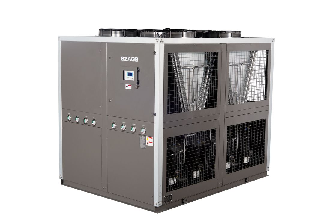 เครื่องทําความเย็นด้วยอากาศ 40 ตัน เครื่องทําความเย็นด้วยอากาศ 144KW เครื่องทําความเย็นด้วยอากาศ