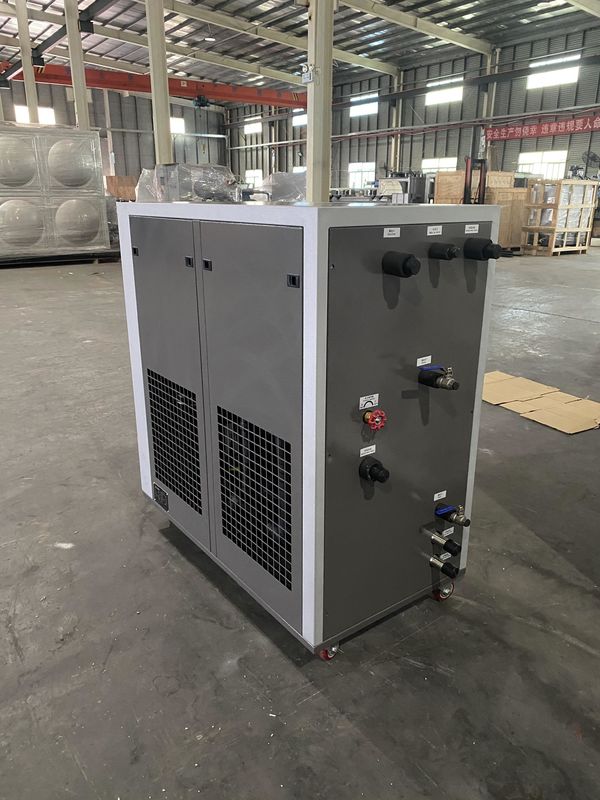 เครื่องทําความเย็นด้วยน้ําขนาดเล็ก 6 ตัน เครื่องทําความเย็นรวดเร็ว 19kW ความจุในการทําความเย็น 24/7 ติดตามทางไกล เครื่องทําความเย็นที่เป็นมิตรต่อสิ่งแวดล้อม