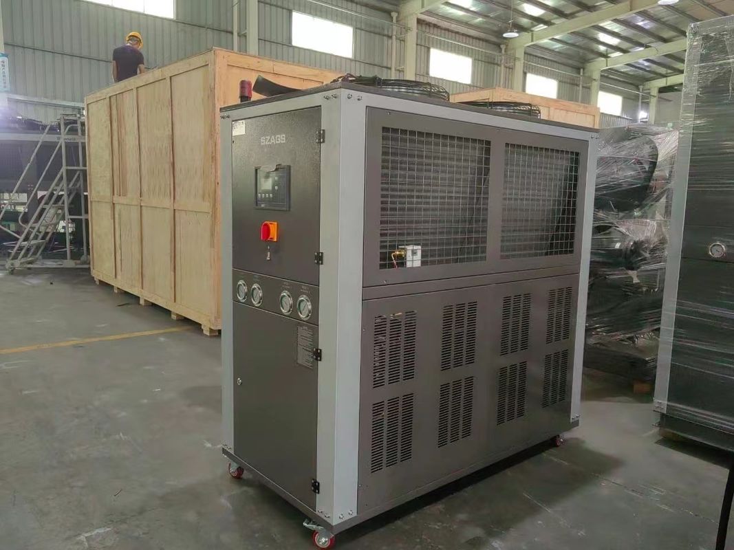 8hp 22.7kw Portable Water Chiller with 8000m3/h Cooling Air Flow และ 20m Lift สําหรับอุตสาหกรรม