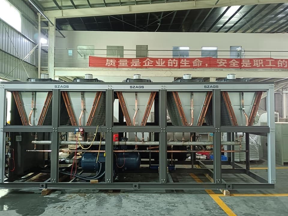 200HP ระบบเย็นด้วยอากาศ แบบสกรู อุตสาหกรรม Chiller สกรู เครื่องเย็นน้ํา สําหรับการแก้ไขการเย็นที่มีประสิทธิภาพสูง