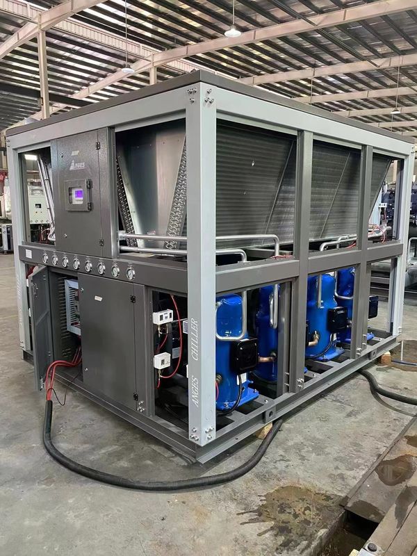 เครื่องทําความเย็นแบบสกรอลเย็นด้วยอากาศ 60HP เครื่องทําความเย็นน้ําสําหรับกระบวนการอุตสาหกรรมสําหรับการพิมพ์และ BOPP Film Lamination Line