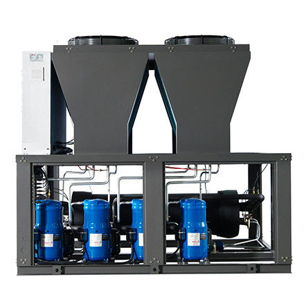 50HP Chiller 50Ton Industrial Air Cooled Water Chiller สำหรับเครื่องฉีดพลาสติก Modular Air Cooled Scroll Chiller