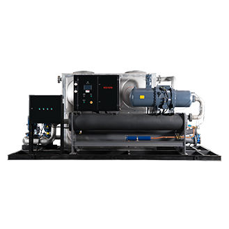 เครื่องทำน้ำเย็นอุตสาหกรรม Central Chiller 160 Ton Screw Type