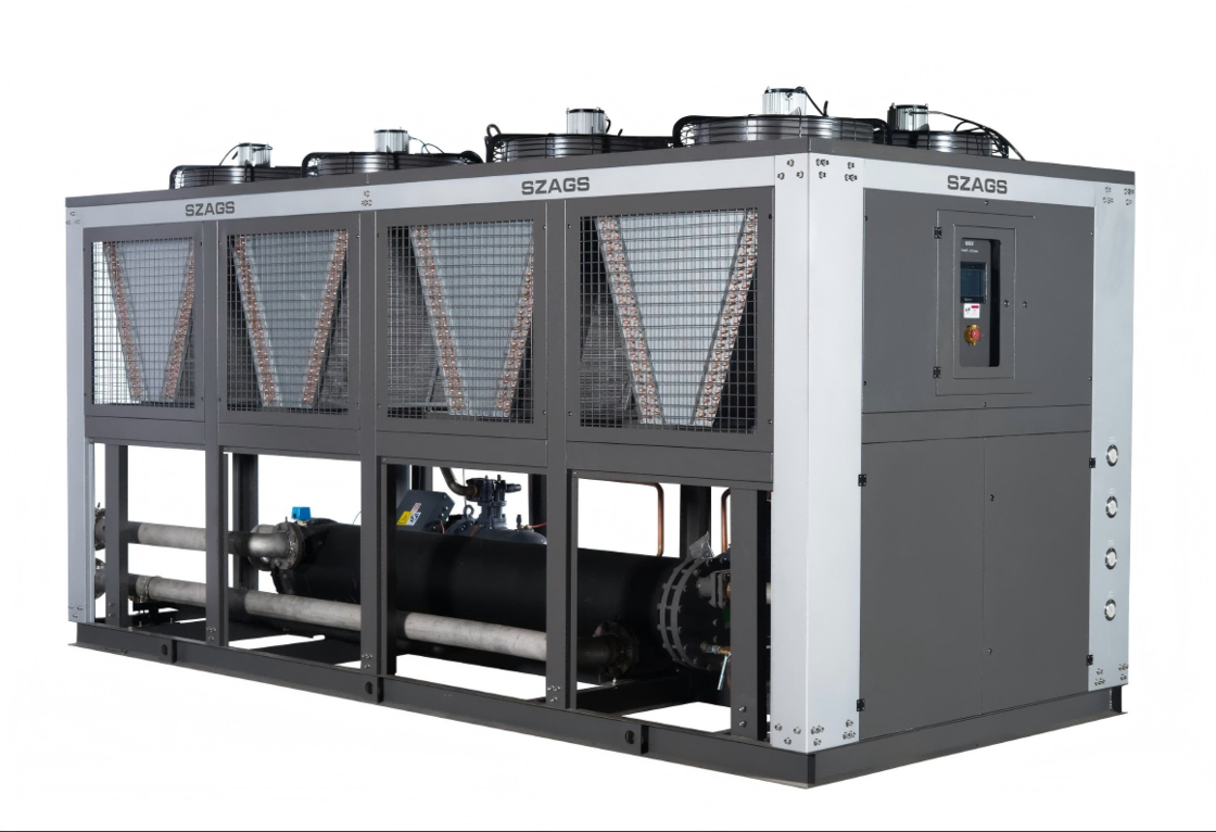 170HP Inverter เครื่องเย็นน้ําแบบสกรูเย็นด้วยอากาศสําหรับการเย็นอุตสาหกรรม